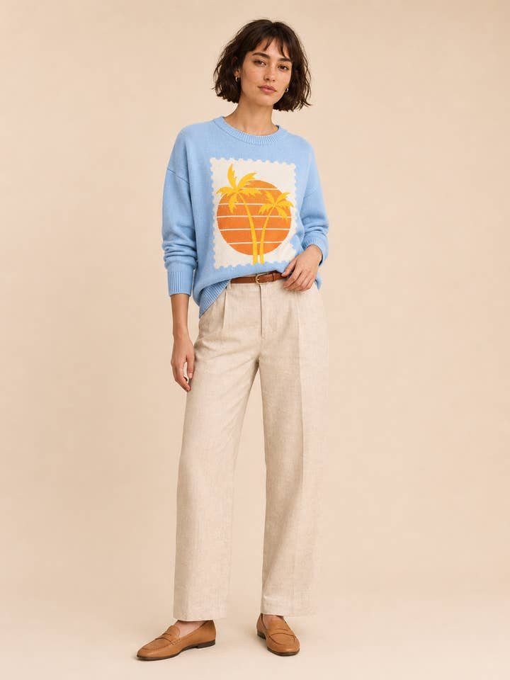 Tropical Palm Sweater image 3