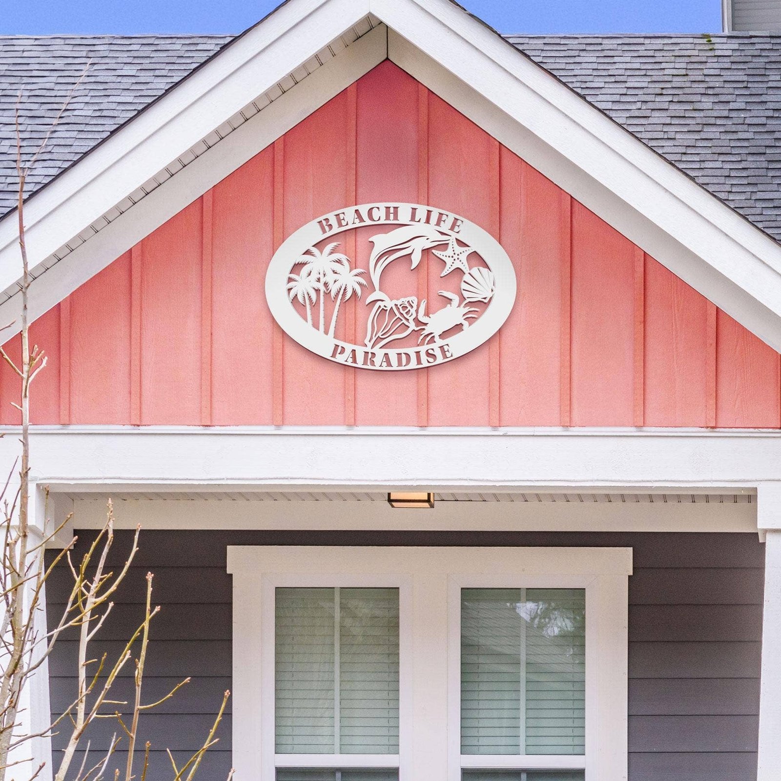 Custom Beach House Sign: 36" image 2