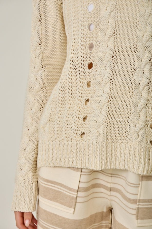 Cable Knit Hoodie image 13