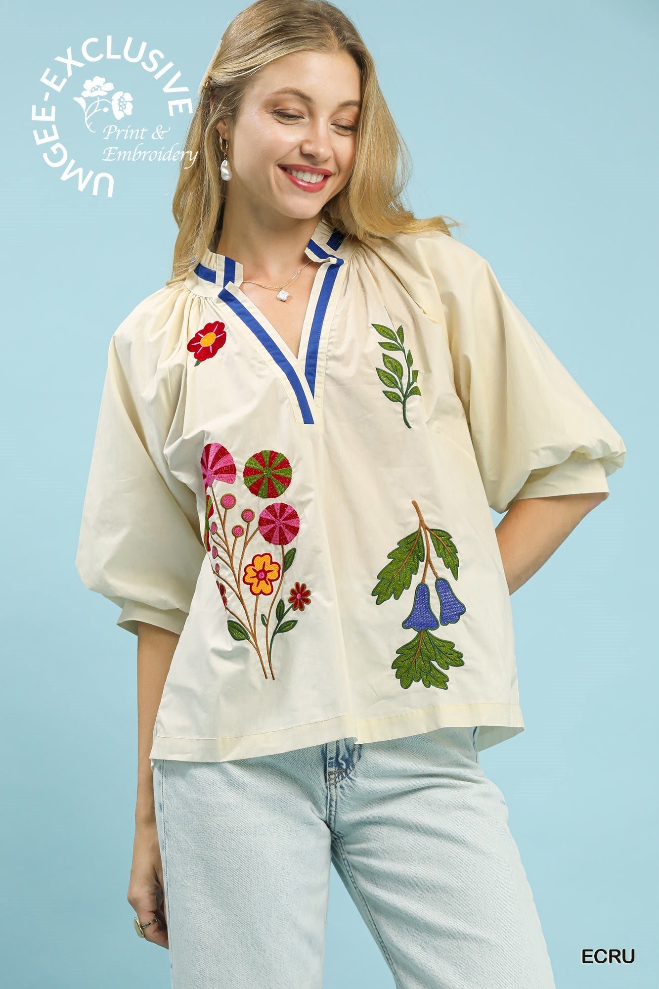 Umgee Embroidered Top image 1