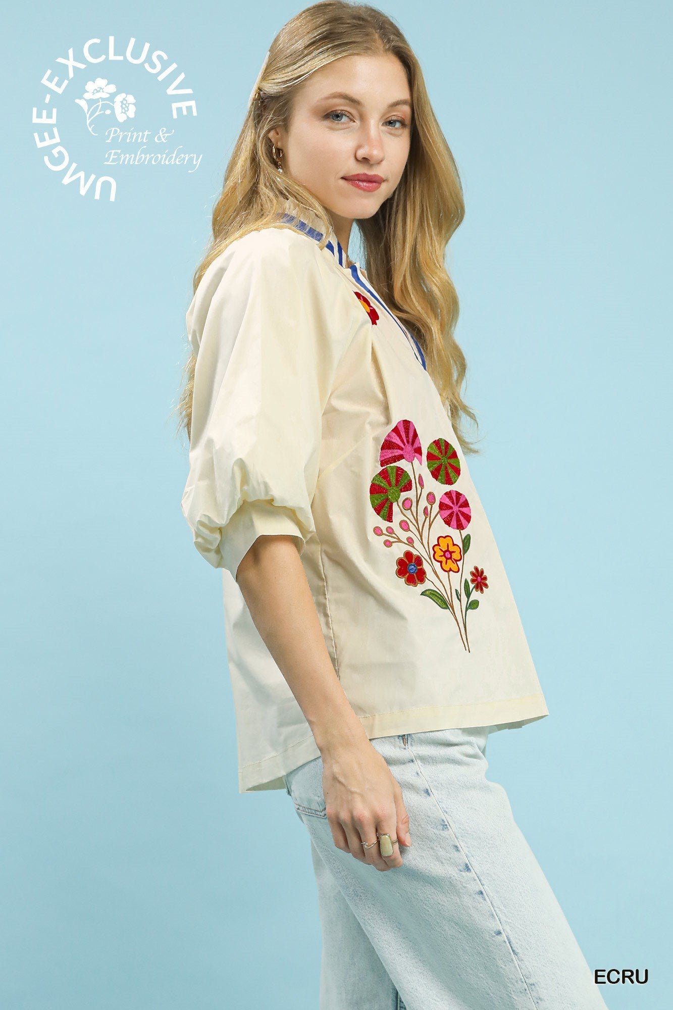 Umgee Embroidered Top image 4