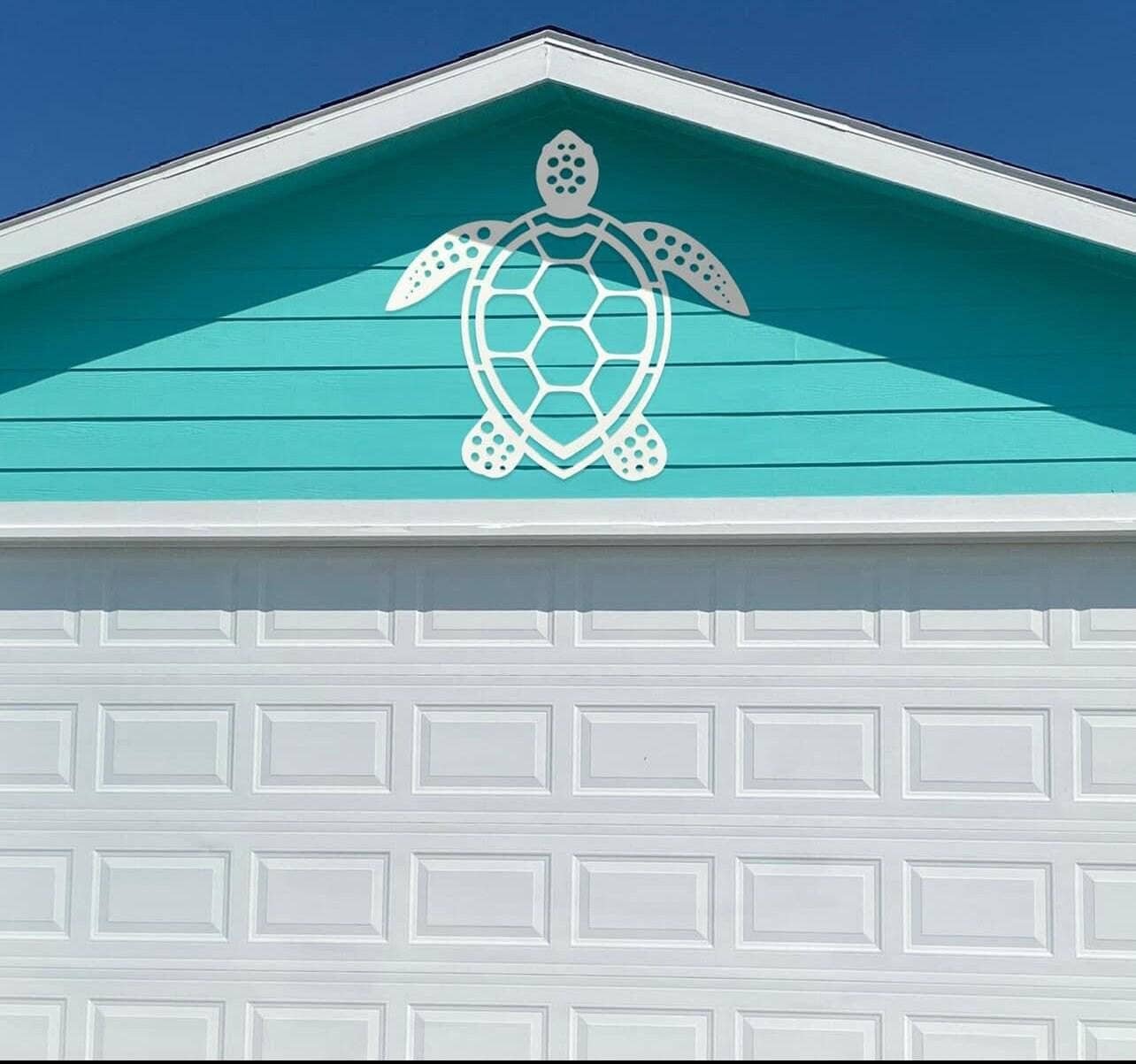 Sea Turtle Outdoor Wall Art, Weatherproof PVC image 4