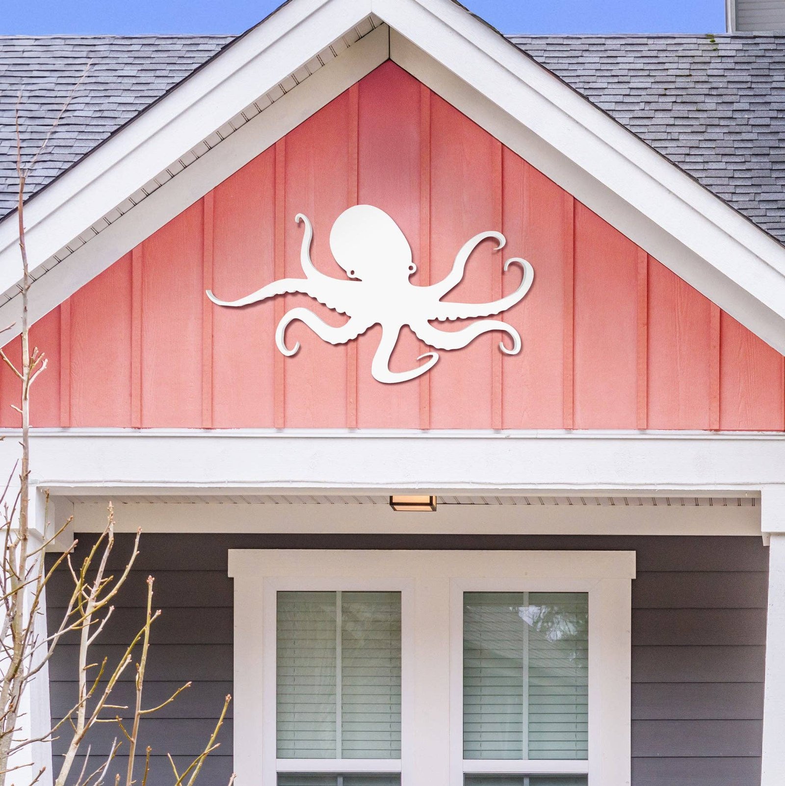 Outdoor Octopus Wall Art – PVC Coastal Beach House Decoration image 6