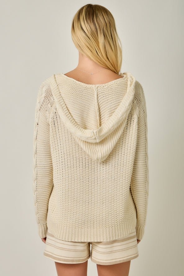 Cable Knit Hoodie image 12