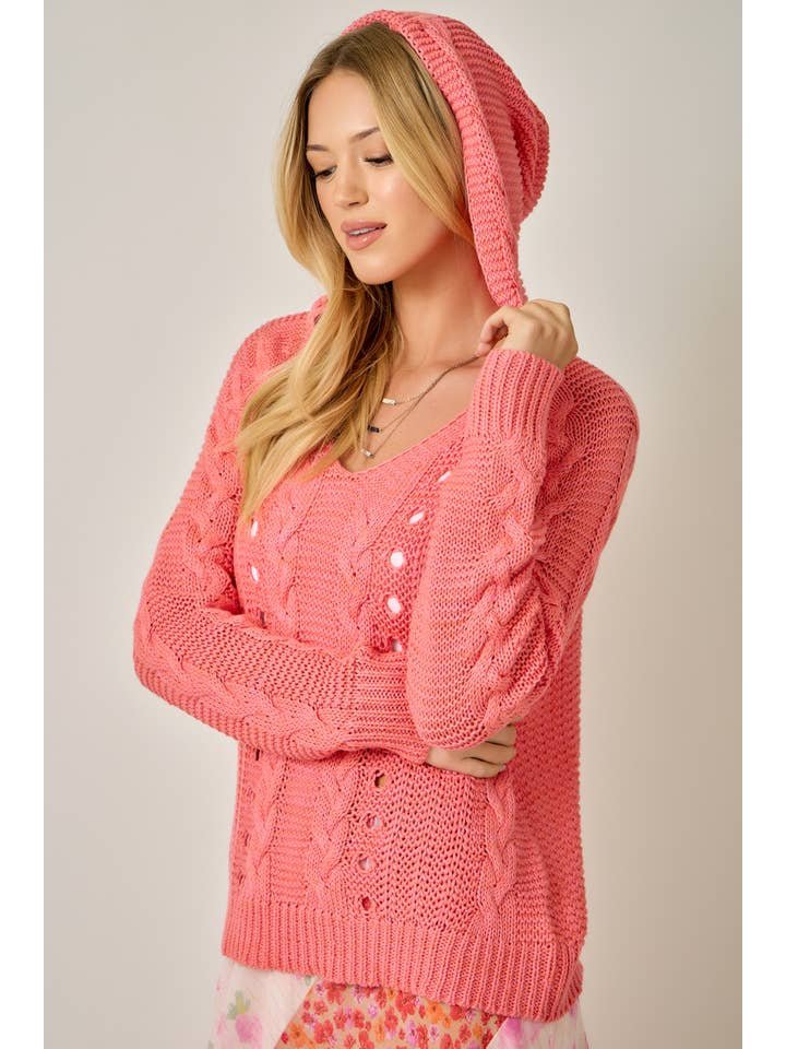 Cable Knit Hoodie image 5