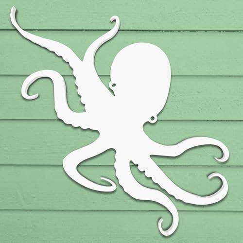 Outdoor Octopus Wall Art – PVC Coastal Beach House Decoration image 2