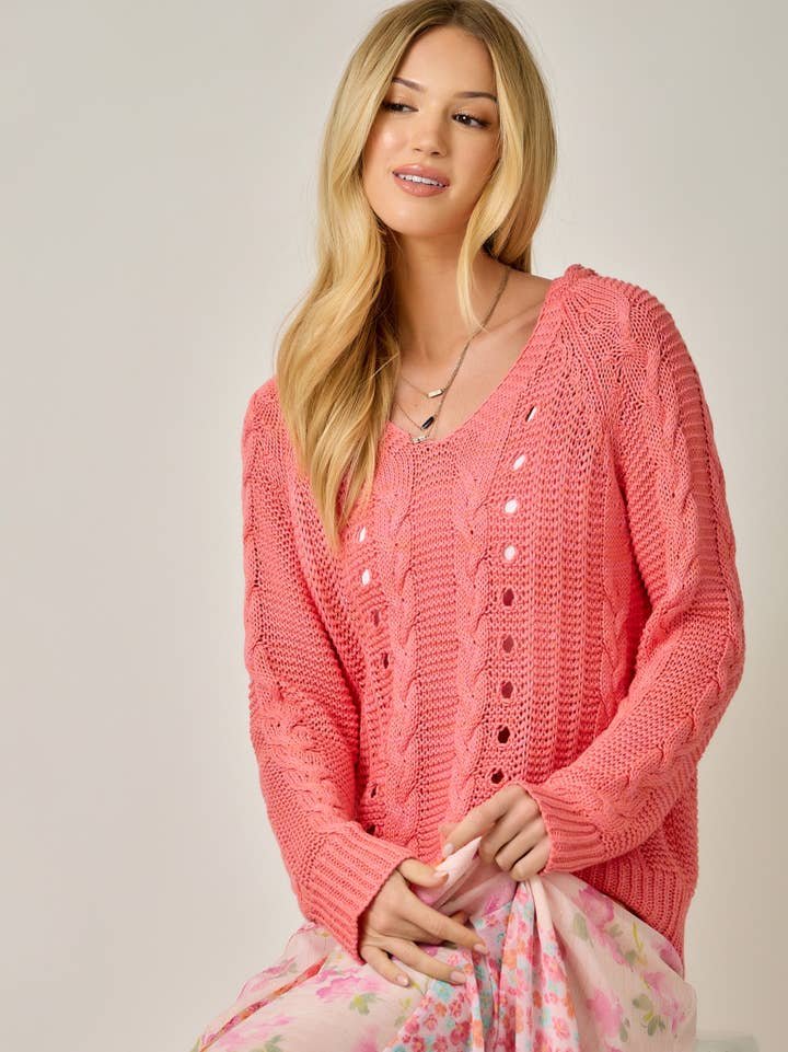 Cable Knit Hoodie image 2