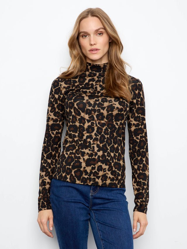 Charlie B Leopard Mock Neck Top image 7