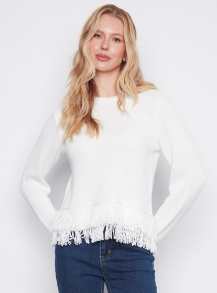 Charlie B Fringe Sweater image 1
