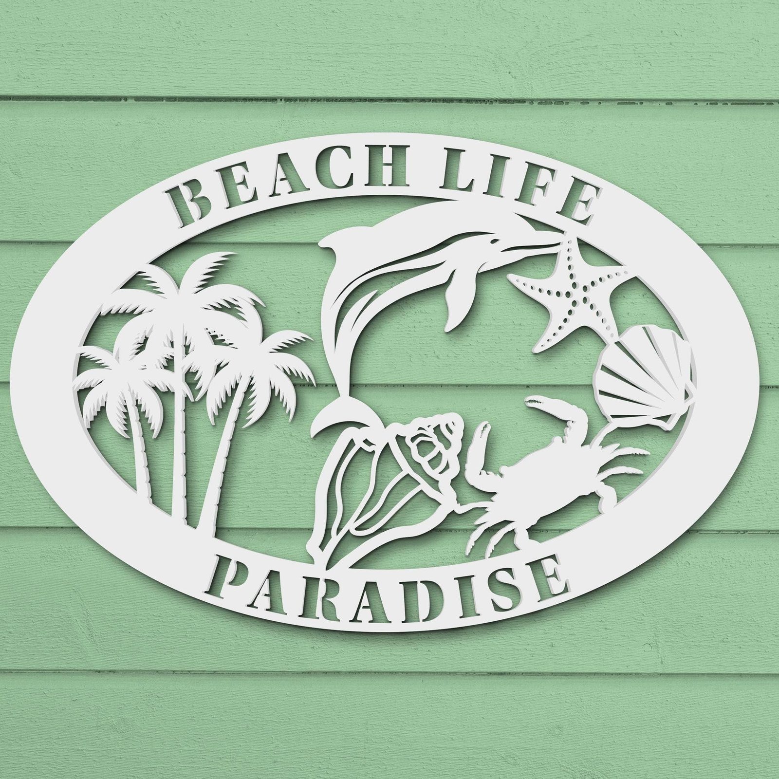 Custom Beach House Sign: 36" image 6
