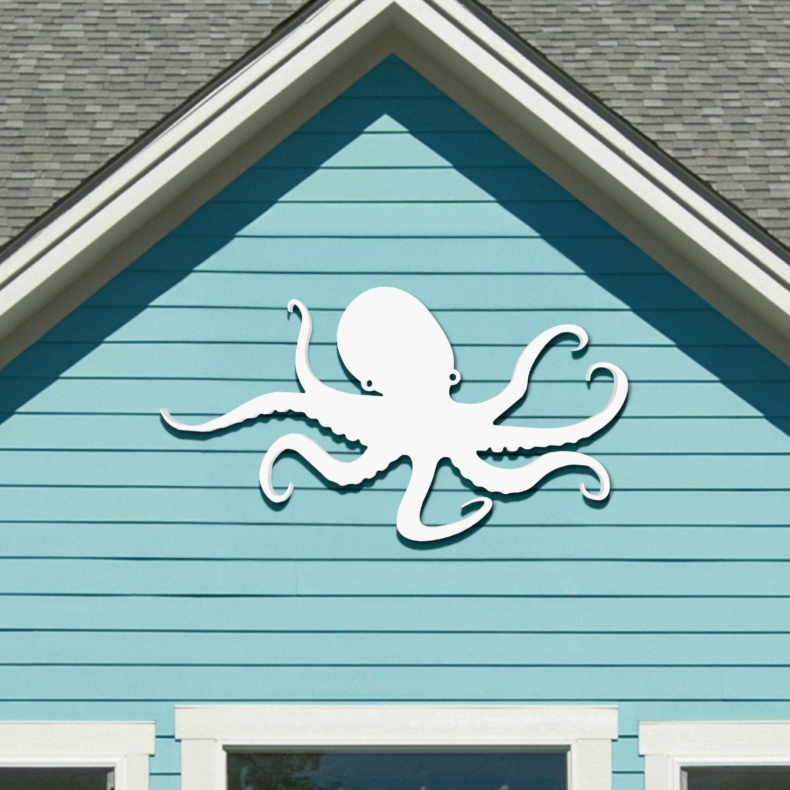 Outdoor Octopus Wall Art – PVC Coastal Beach House Decoration image 7