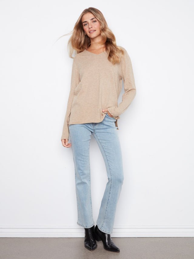 Charlie B V-Neck Sweater image 9