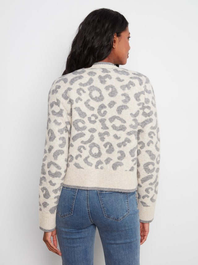 Charlie B Leopard Bow Tie Cardigan image 4