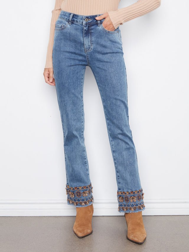 Charlie B Bronze Trim Jeans image 1