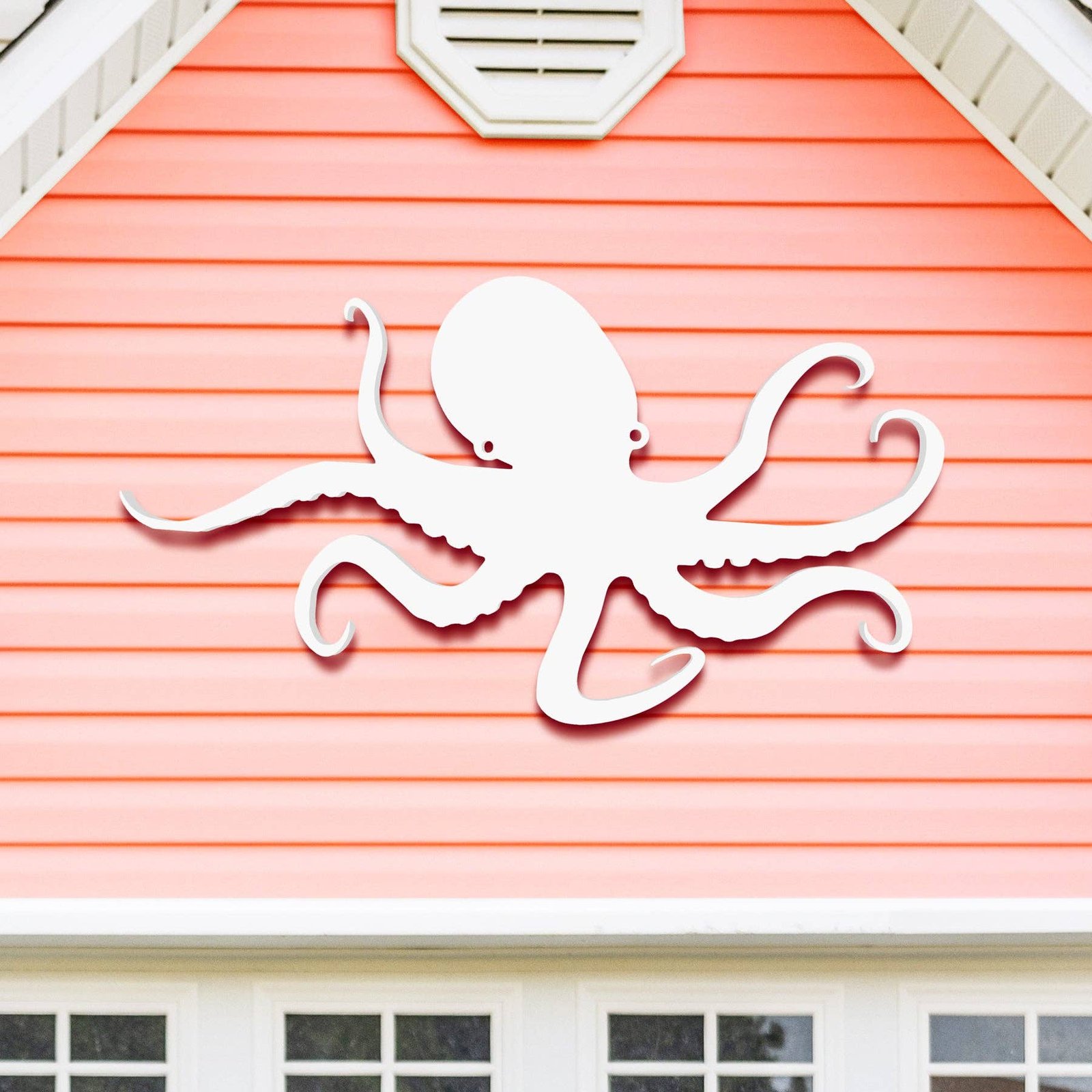 Outdoor Octopus Wall Art – PVC Coastal Beach House Decoration image 3