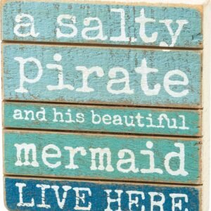 Salty Pirate & His Mermaid Sign image 1
