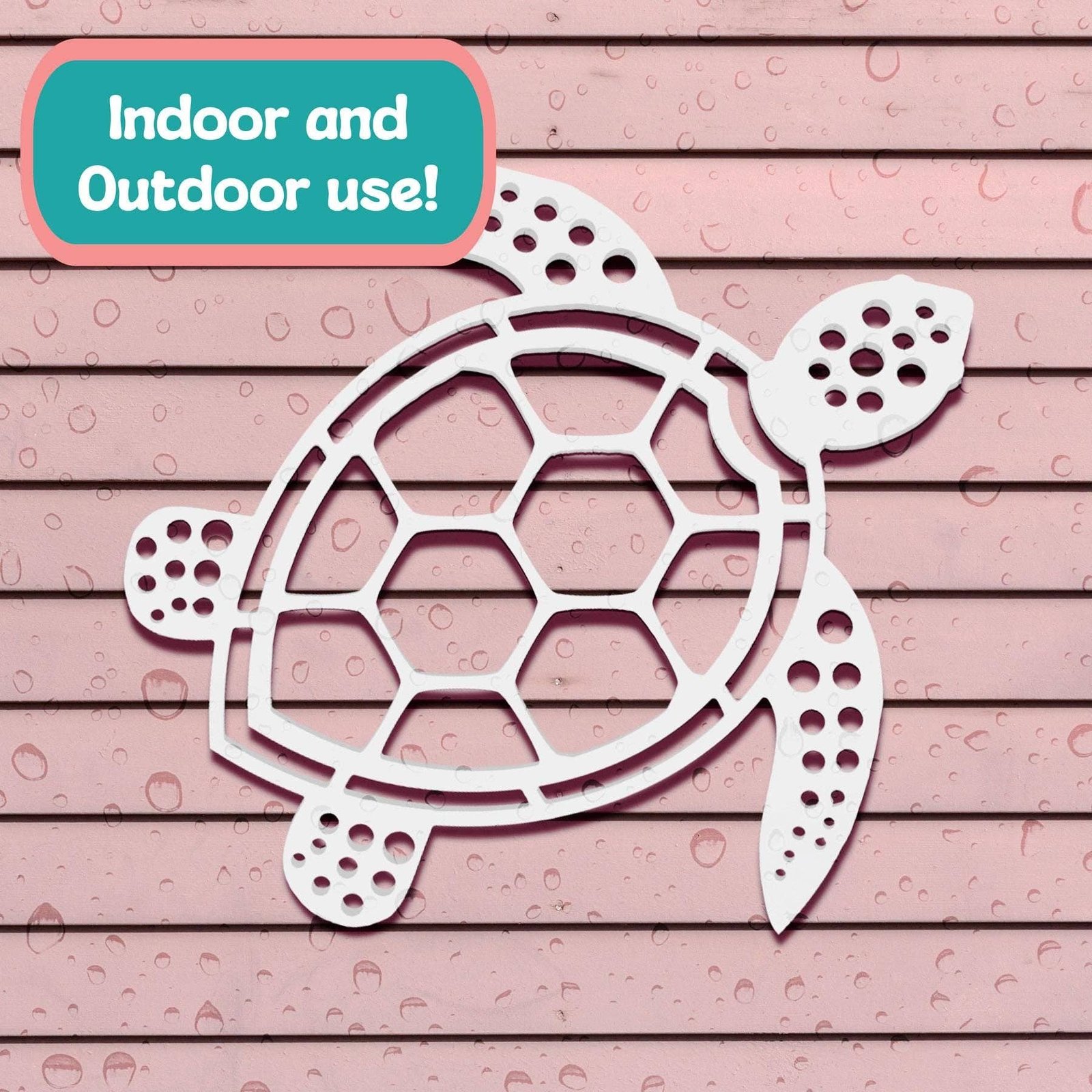 Sea Turtle Outdoor Wall Art, Weatherproof PVC image 6