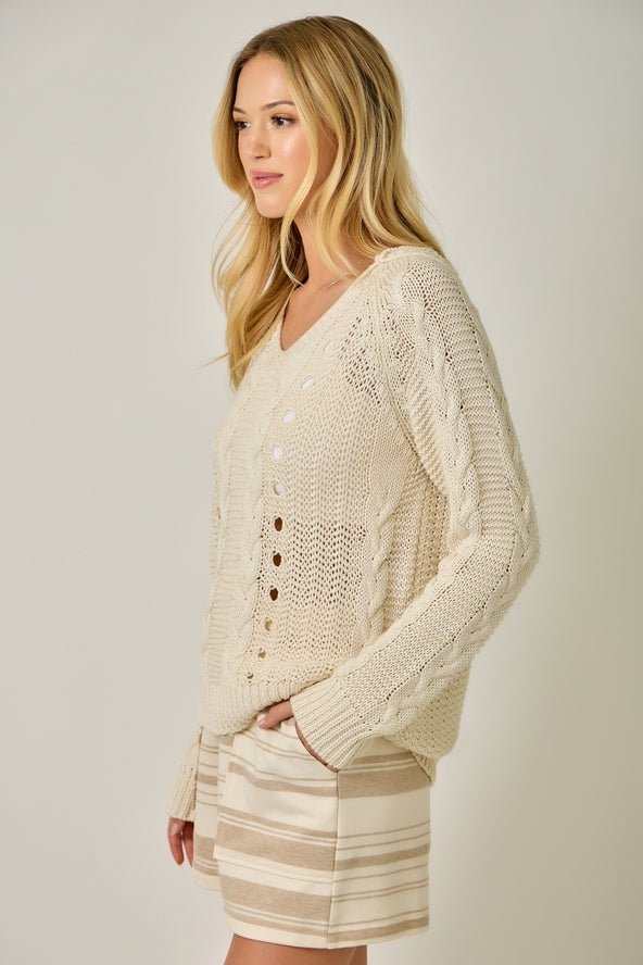 Cable Knit Hoodie image 11