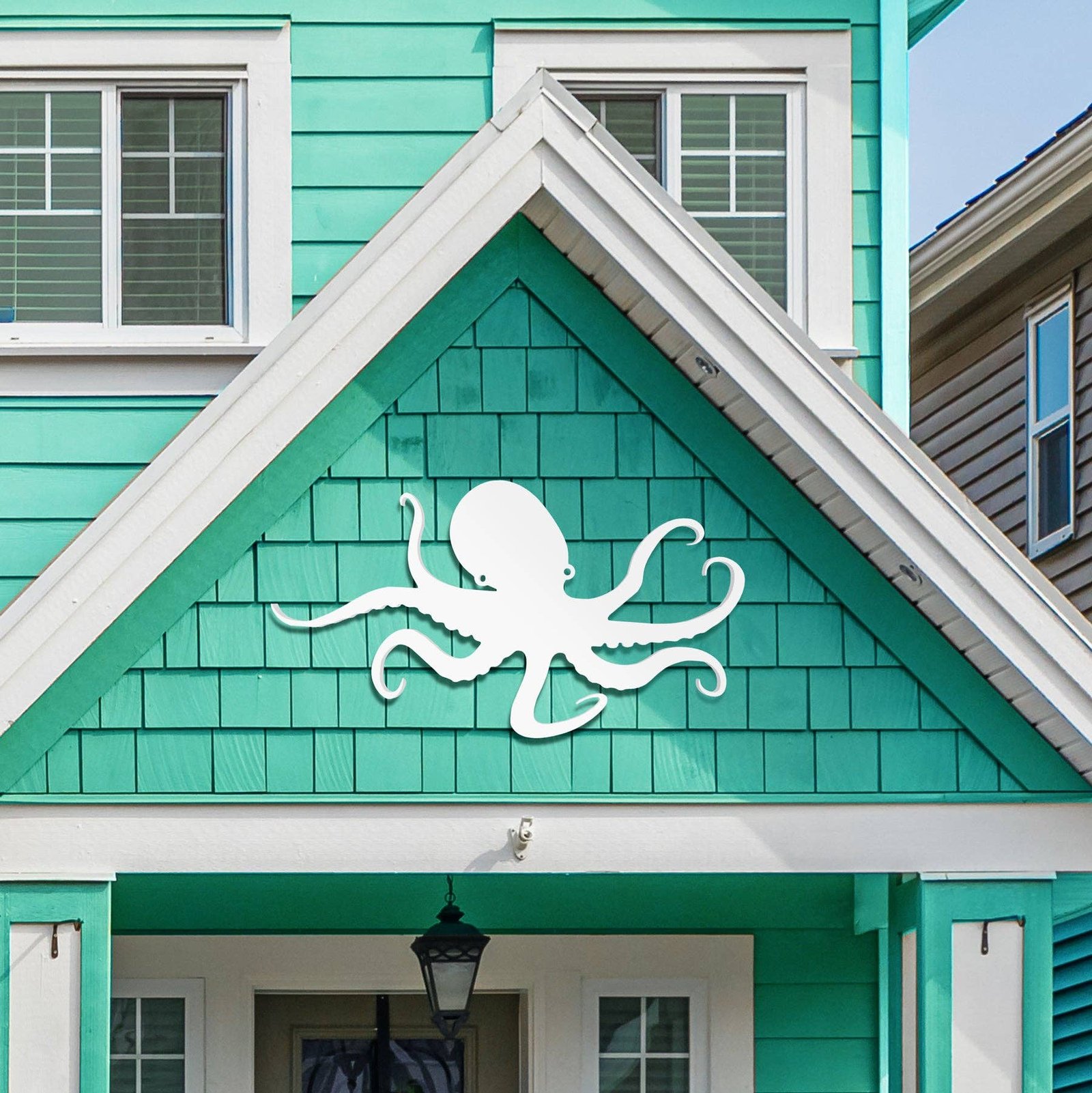 Outdoor Octopus Wall Art – PVC Coastal Beach House Decoration image 4
