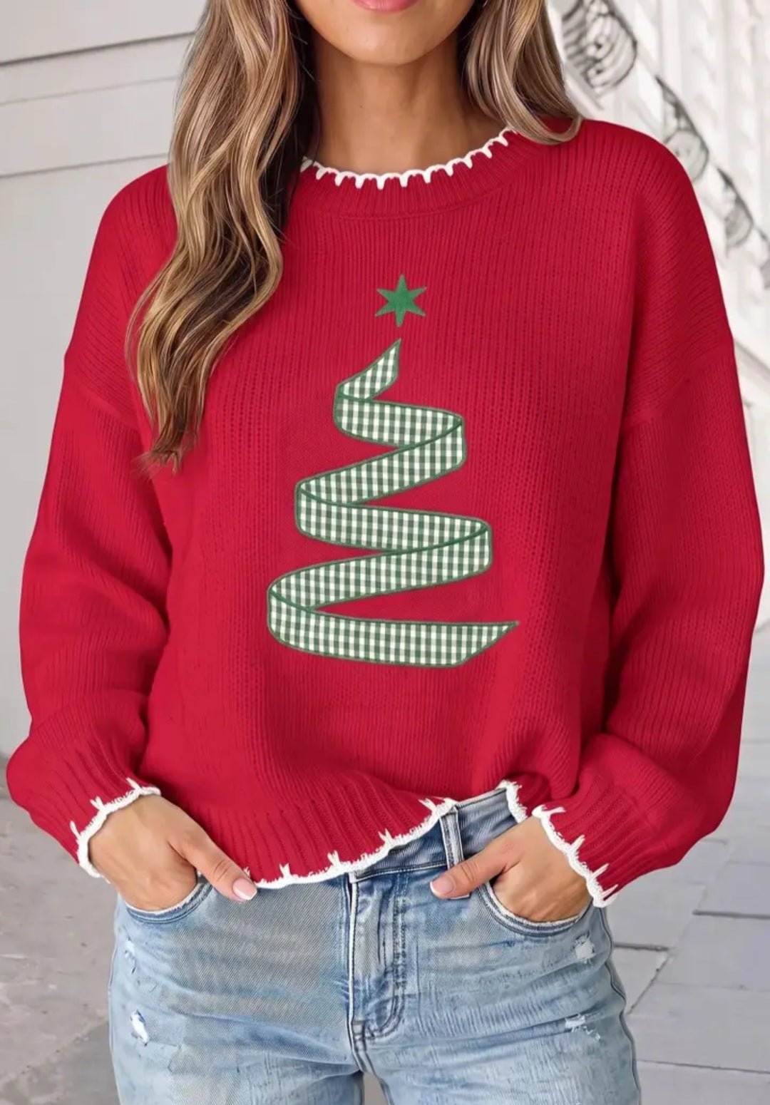 Ribbon Tree Sweater image 1
